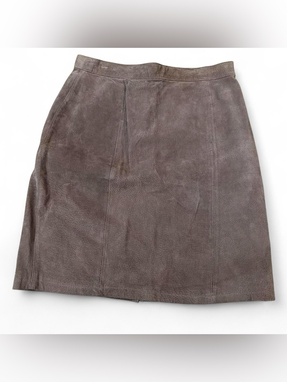 Vintage Suede Classic Brown A-Line Skirt
